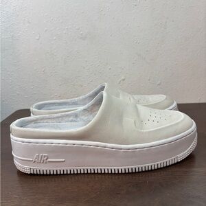 Nike Women's Cream Slip-On Mules